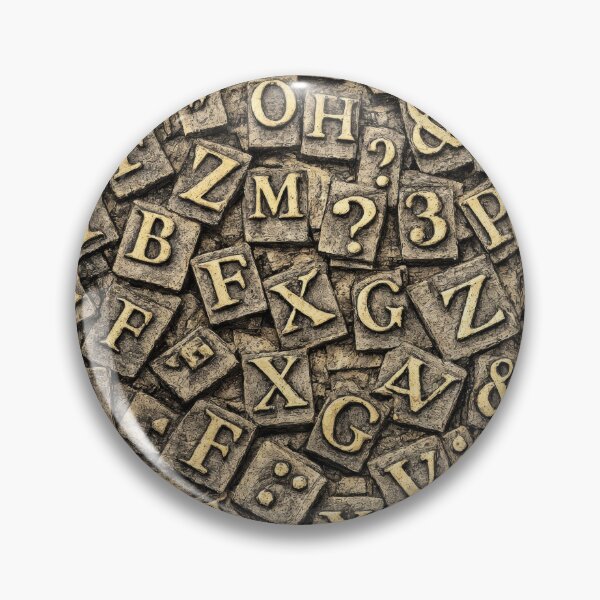 Item preview, T-Shirt - Sticker - Antique Letterpress Typography Blocks designed and sold by ForeverPrintsOK.