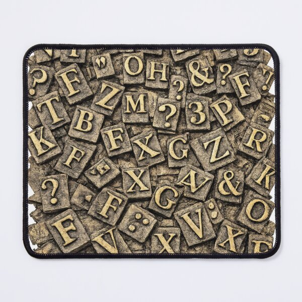 Item preview, T-Shirt - Sticker - Antique Letterpress Typography Blocks designed and sold by ForeverPrintsOK.