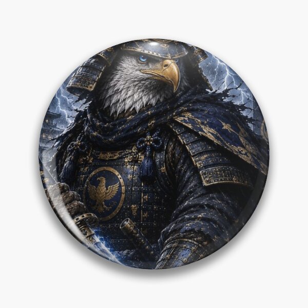 Item preview, Storm Eagle Samurai Warrior Art designed and sold by Rogue Heart Collective™.