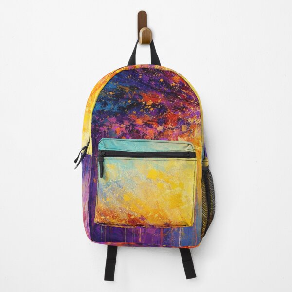 Item preview, Radiant Cosmic Abstract Expressionism - Vibrant Purple and Yellow Modern Art designed and sold by Joey Santiago.