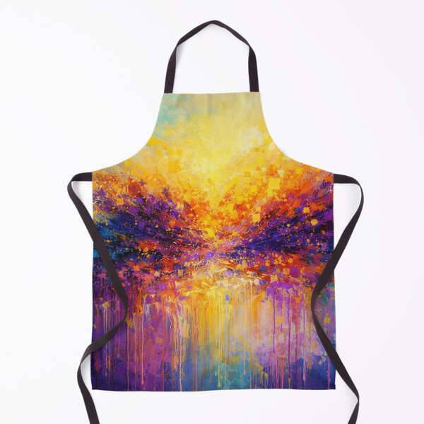 Item preview, Radiant Cosmic Abstract Expressionism - Vibrant Purple and Yellow Modern Art designed and sold by Joey Santiago.