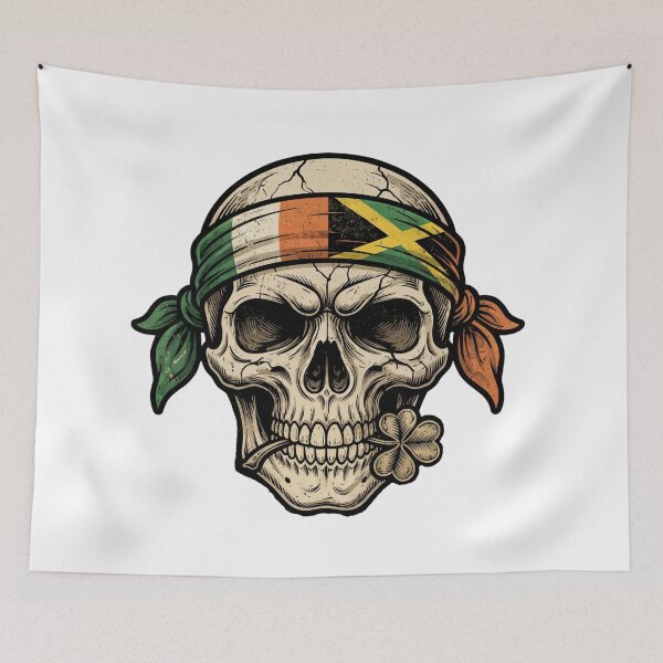 Item preview, funny st patricks Day rasta shamrock designed and sold by ArtDesignTp.