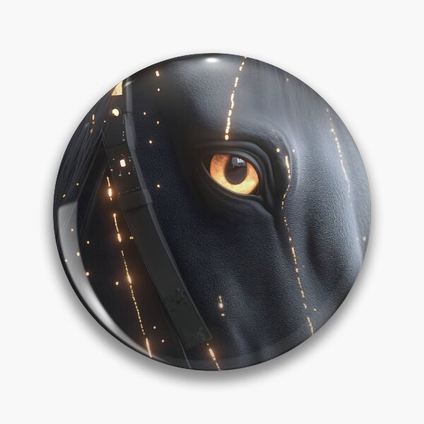 Item preview, Horse Cyber Noir Amber Eye Futuristic Bridle Glow designed and sold by mildaclairmo.