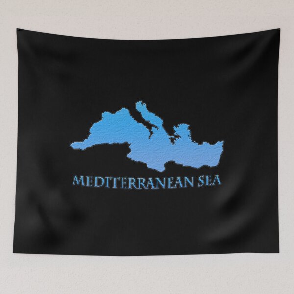 Item preview, Mediterranean Sea Outline designed and sold by gorff.