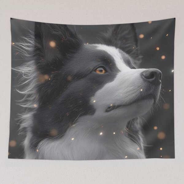 Item preview, Border Collie Dog Snowy Fur Loyal Winter Glow designed and sold by mildaclairmo.