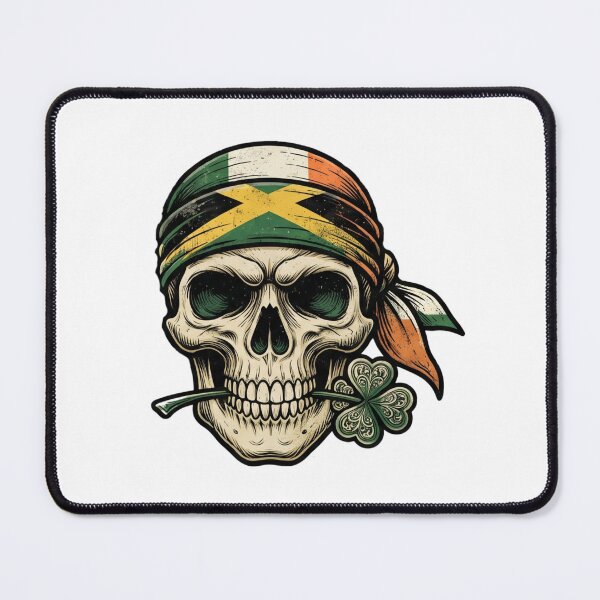 Item preview, St Patricks Day Irish Rasta Skull sunglasses designed and sold by ArtDesignTp.