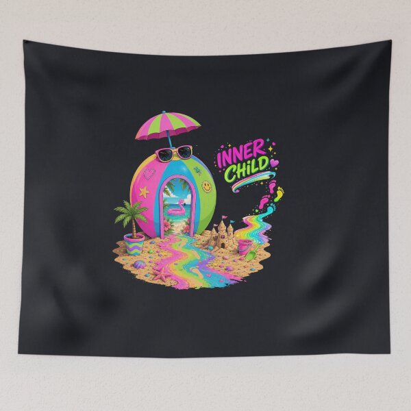Item preview, Inner Child | Colorful Surreal Beach Portal T-Shirt designed and sold by Aimetoi.