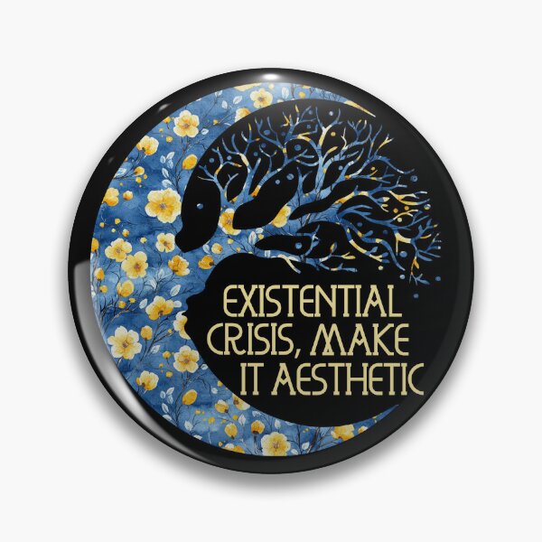 Item preview, Existential Crisis Make It Aesthetic - Funny Mystical Floral Moon designed and sold by the-Z3nith.