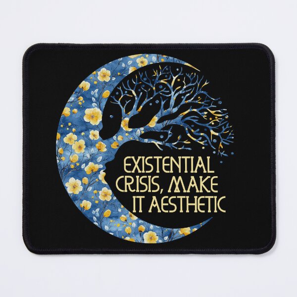 Item preview, Existential Crisis Make It Aesthetic - Funny Mystical Floral Moon designed and sold by the-Z3nith.