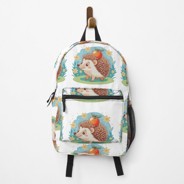 Item preview, Cute Cartoon Hedgehog with Apple Kawaii Woodland Animal Graphic designed and sold by Gabe1983.