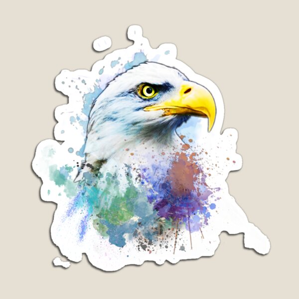 Item preview, Abstract Eagle Head Paint Splash Art designed and sold by StyleBloomes.