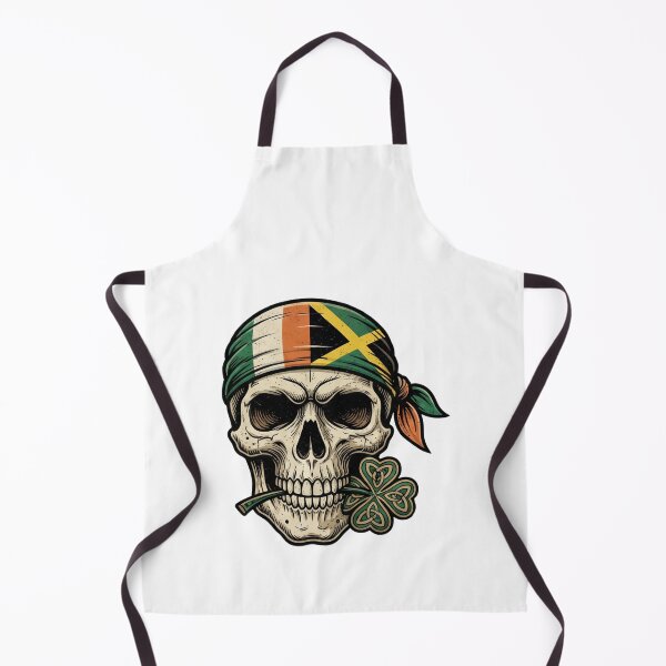Item preview, Funny St Patricks Day Irish Rasta Skull designed and sold by ArtDesignTp.