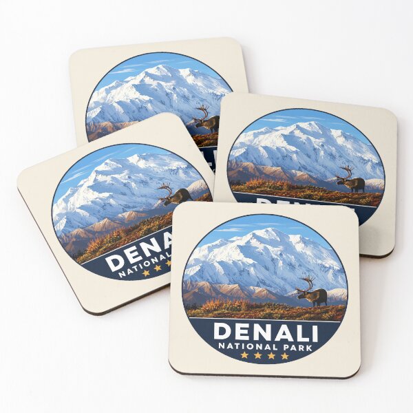 Item preview, Denali National Park Retro Mountain Wilderness designed and sold by Gideon Emmerich.