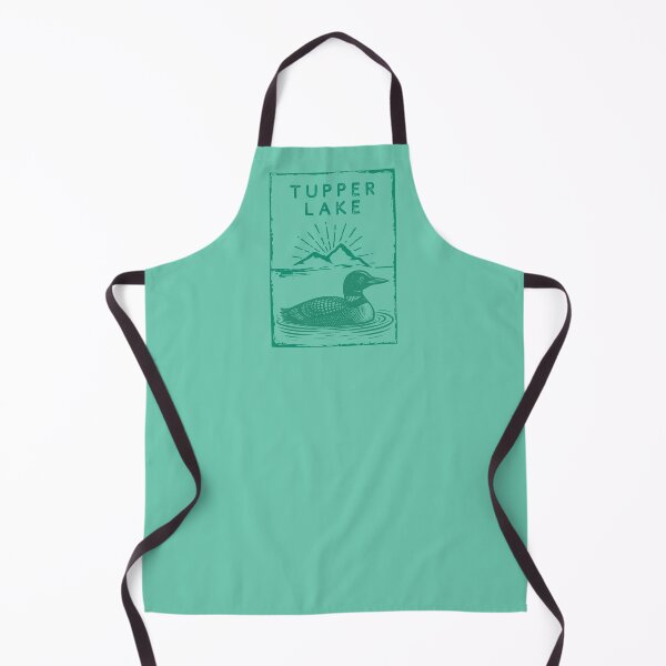 Item preview, Tupper Lake - vintage stamp with loon (teal) designed and sold by YonderAndBeyond.