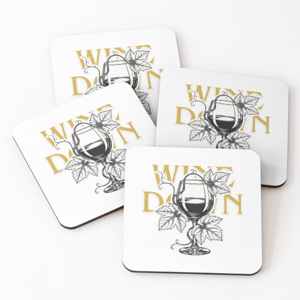 Item preview, Wine Down Funny Pun Quote designed and sold by SKSSTYLe.