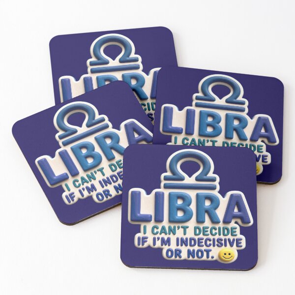 Item preview, Libra I Can't Decide colorful typographic funny zodiac design designed and sold by SmashingDeals.