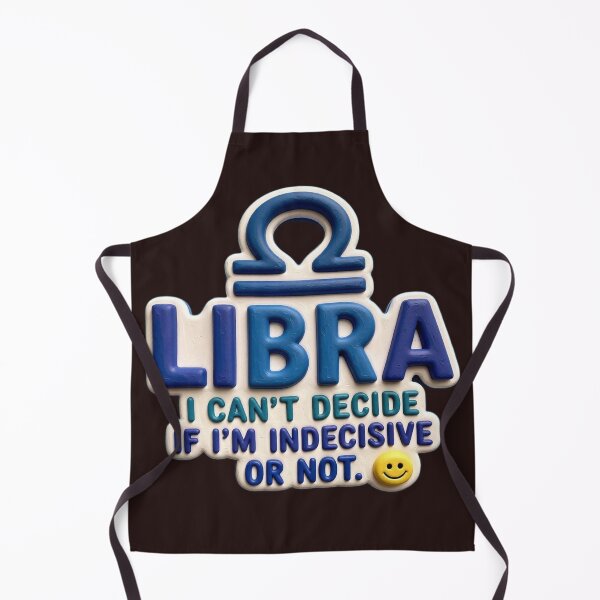 Item preview, Libra I Can't Decide colorful typographic funny zodiac design designed and sold by SmashingDeals.