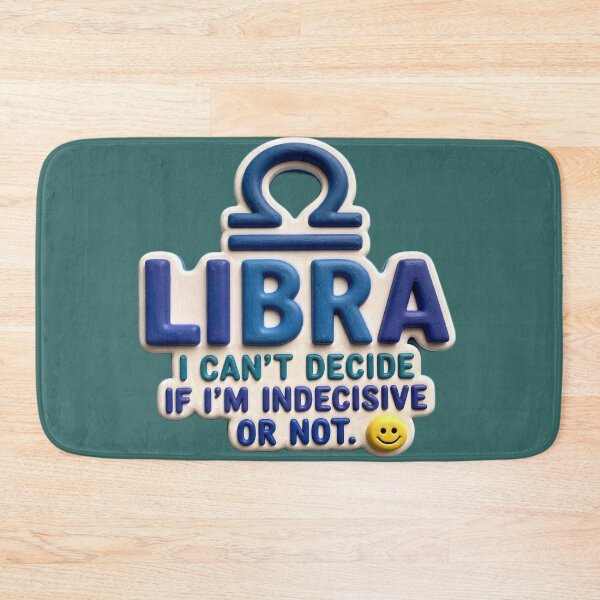 Item preview, Libra I Can't Decide colorful typographic funny zodiac design designed and sold by SmashingDeals.