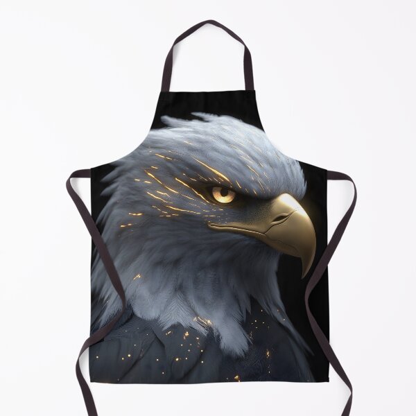 Item preview, Bald Eagle Golden Gaze Majestic Feather Storm Glow designed and sold by mildaclairmo.
