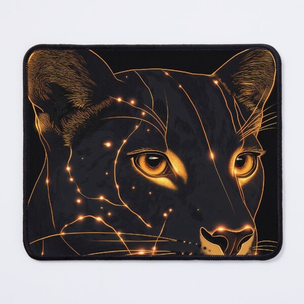 Item preview, Leopard Golden Line Wild Predator Animal Portrait designed and sold by mildaclairmo.