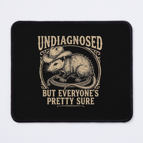 Item preview, Undiagnosed But Everyone's Sure Cowboy Opossum designed and sold by SiarheiYur.