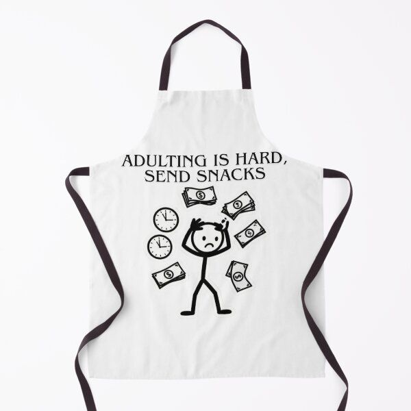 Item preview, Adulting Is Hard Send Snacks Funny Quote designed and sold by SKSSTYLe.