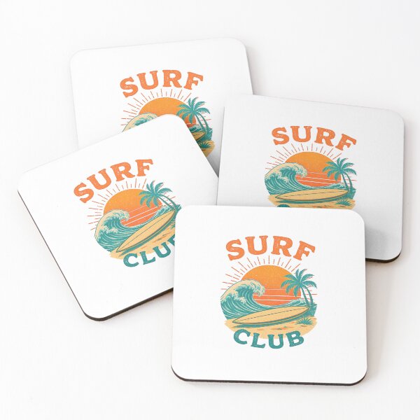 Item preview, Vintage Surf Club Retro Ocean Wave Sunset designed and sold by ThunderRed.