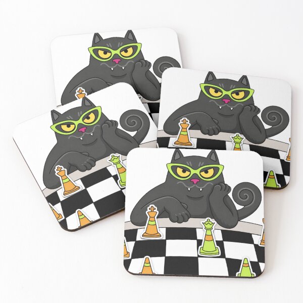 Item preview, Traffic Cone Cat Chess designed and sold by erkinmaddison.