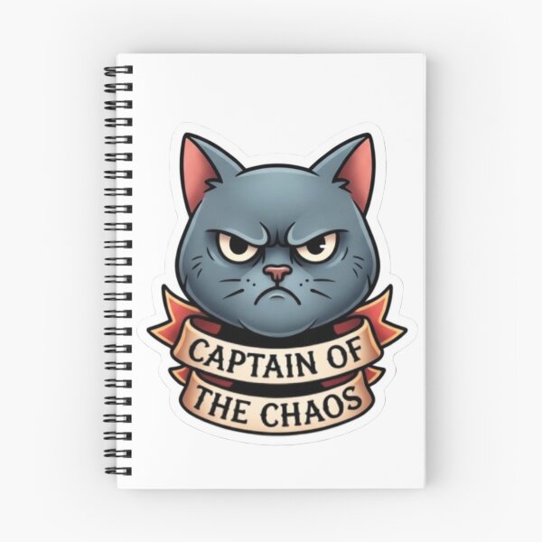 Item preview, Grumpy Cat Captain of Chaos Funny Family designed and sold by hjunshop.