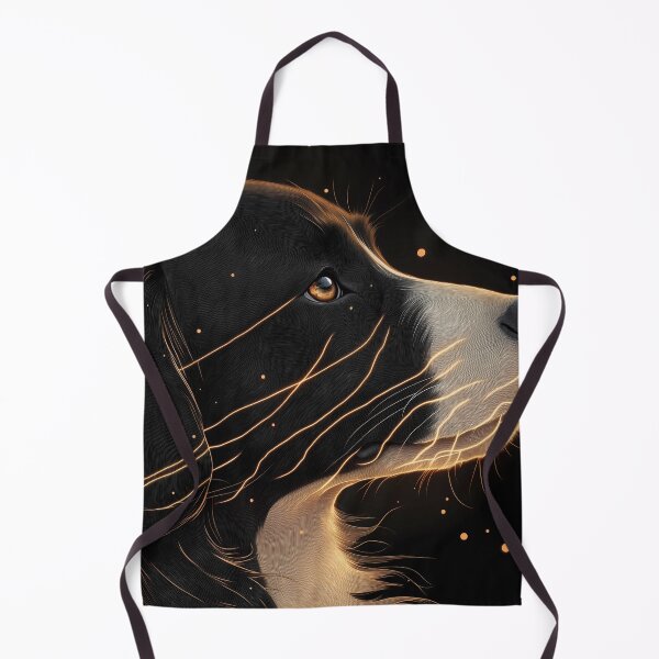 Item preview, Border Collie Dog Golden Motion Energy Portrait designed and sold by mildaclairmo.