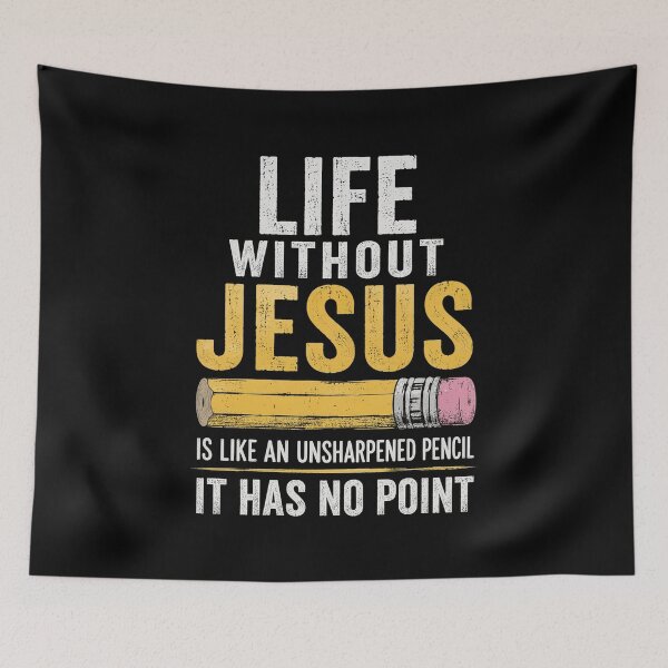 Item preview, Life Without Jesus Funny Christian Religious Faith designed and sold by OlakunleOloroz.