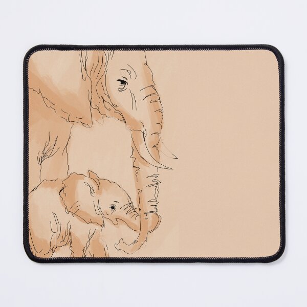 Item preview, Elephant mum and calf designed and sold by NikkiAlyssa.