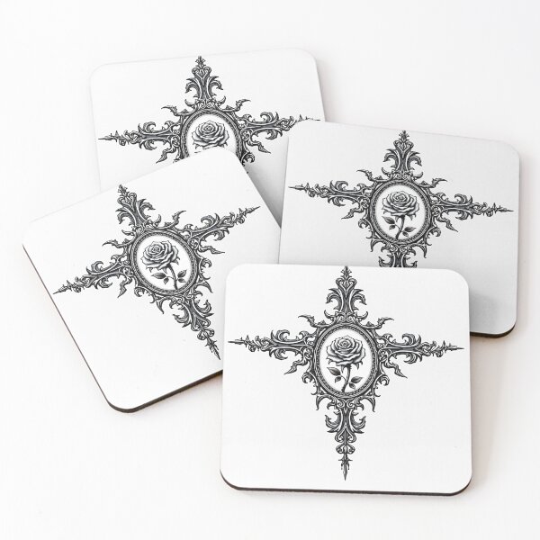 Item preview, manual TAT gothic ornamental dark cathedral window motif 20260706 1503 00003 .png designed and sold by Qubivibe.