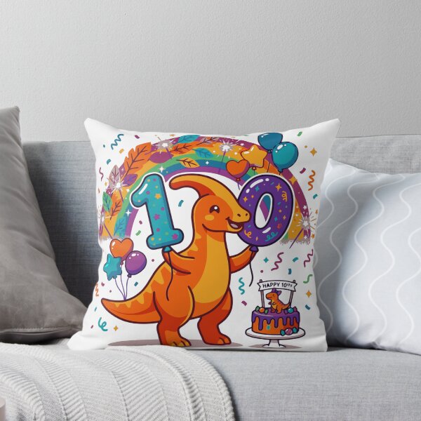 Item preview, 10th Parasaur birthday rainbow designed and sold by Tronstell.