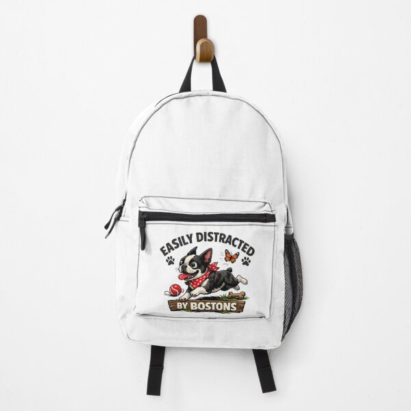 Item preview, Easily Distracted by Boston Terriers – Cute Funny Boston Terrier Dog Lover designed and sold by SidTastic .