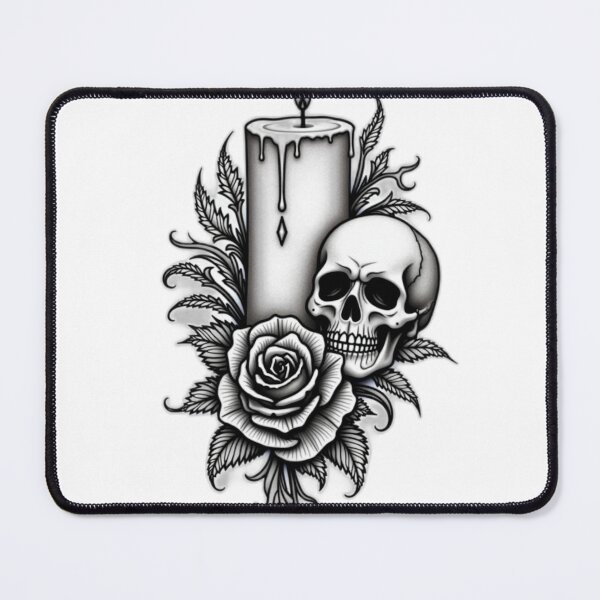 Item preview, manual TAT gothic ornamental gothic candle and skull 20260705 1625 00014 .png designed and sold by Qubivibe.