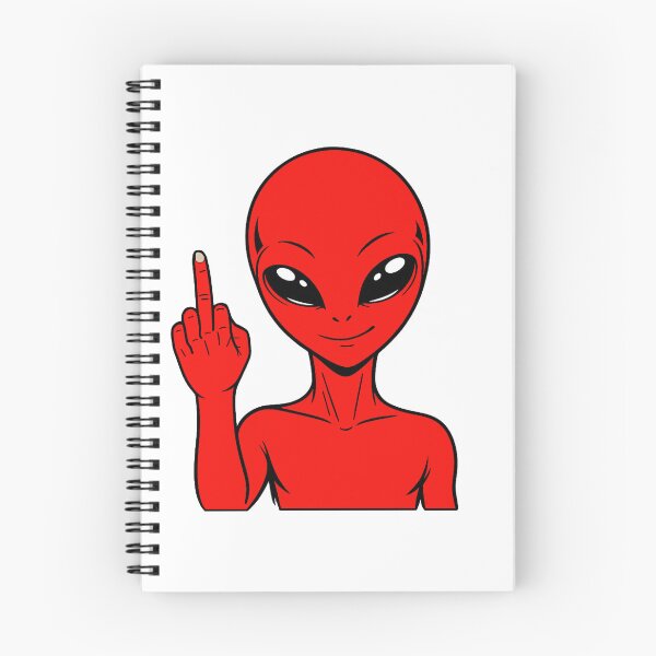 Item preview, ZORGO Alien Middle Finger – Funny Space Alien Attitude Sticker designed and sold by The-Visitors.