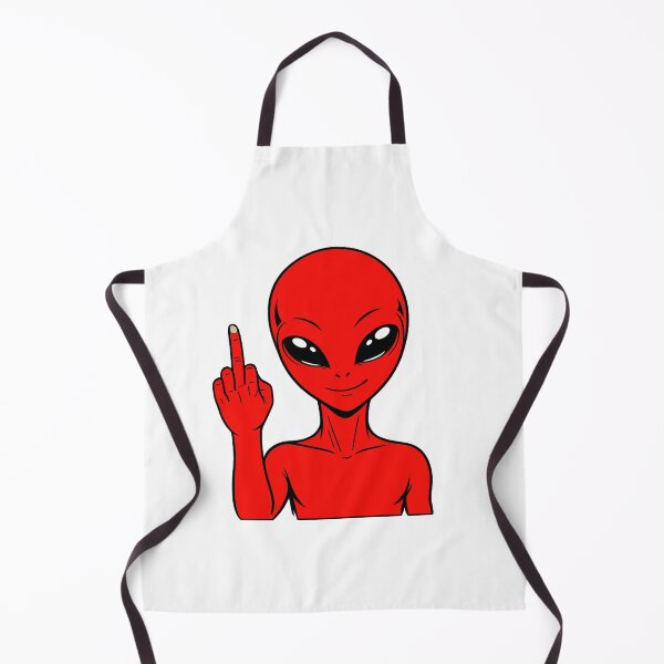 Item preview, ZORGO Alien Middle Finger – Funny Space Alien Attitude Sticker designed and sold by The-Visitors.
