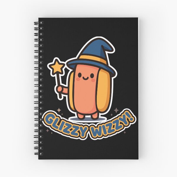 Item preview, "Glizzy Wizzy!" Hotdog Wizard Funny Kawaii Food Pun Magic Art designed and sold by CLUB SODA KID DESIGNS.