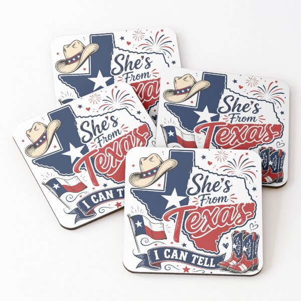 Item preview, She's From Texas I Can Tell – Texas Cowgirl T-Shirt Design designed and sold by ucpstudio.