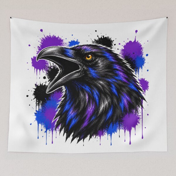 Item preview, Omen - Graffiti Raven designed and sold by Thor-stone.
