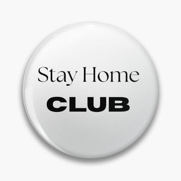 Item preview, Stay Home Club Funny Retro Homebody Quote designed and sold by FarazDesign110.