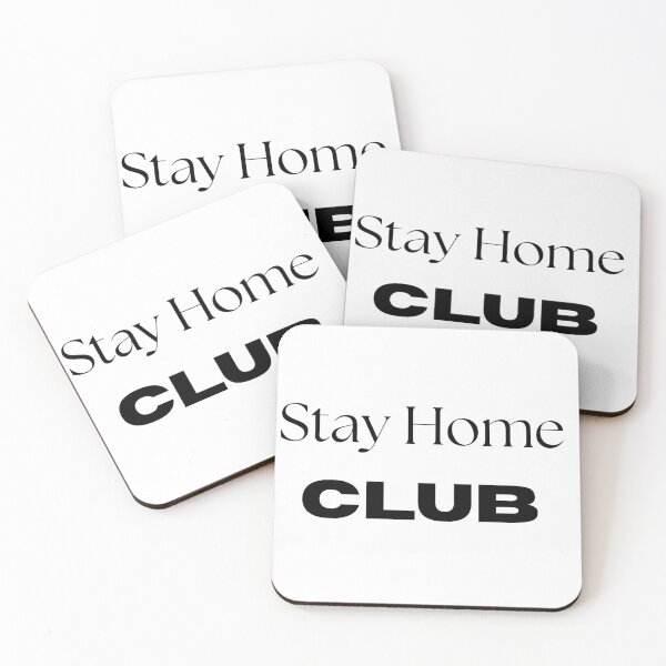 Item preview, Stay Home Club Funny Retro Homebody Quote designed and sold by FarazDesign110.