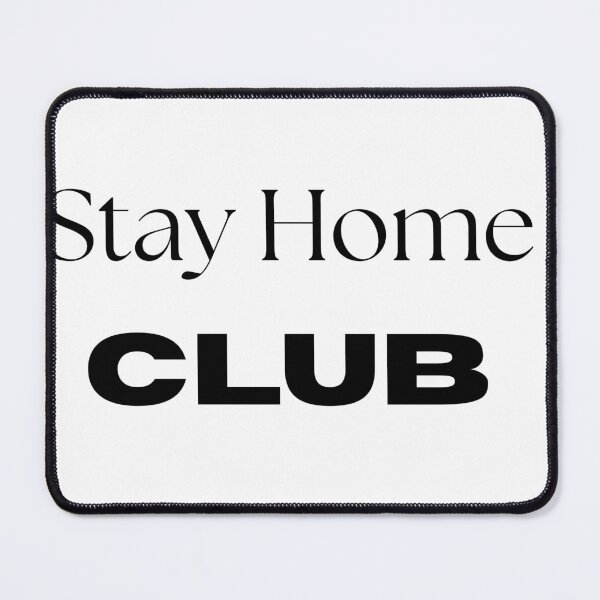 Item preview, Stay Home Club Funny Retro Homebody Quote designed and sold by FarazDesign110.