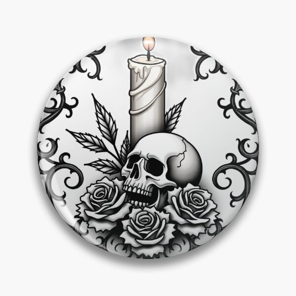 Item preview, manual TAT gothic ornamental gothic candle and skull 20260705 1625 00015 .png designed and sold by Qubivibe.