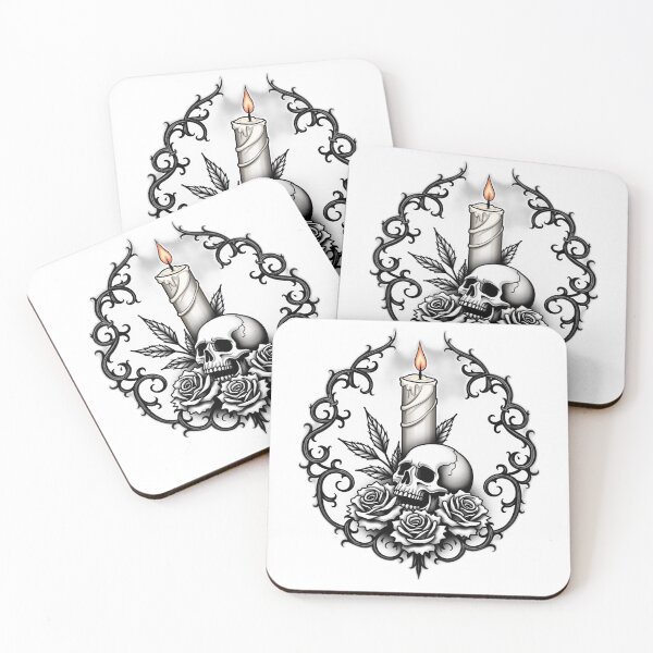 Item preview, manual TAT gothic ornamental gothic candle and skull 20260705 1625 00015 .png designed and sold by Qubivibe.
