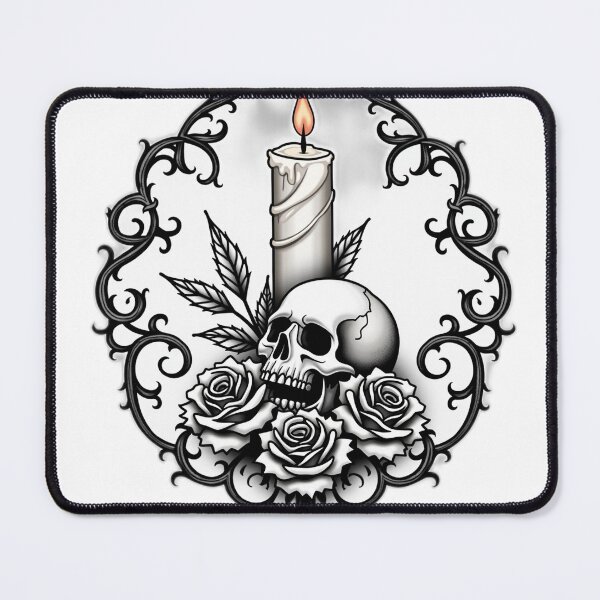 Item preview, manual TAT gothic ornamental gothic candle and skull 20260705 1625 00015 .png designed and sold by Qubivibe.