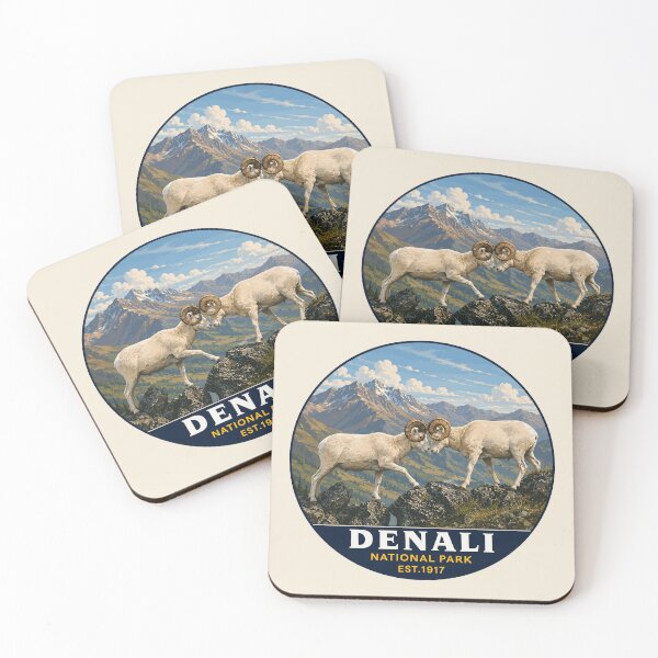 Item preview, Denali National Park Retro Mountain Wilderness designed and sold by Gideon Emmerich.