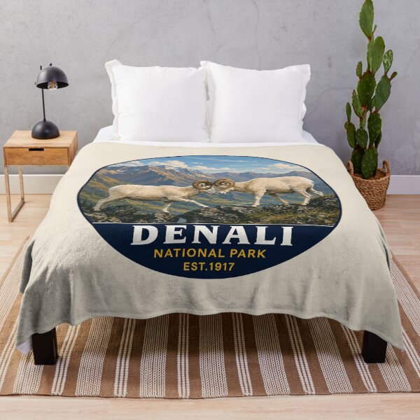Item preview, Denali National Park Retro Mountain Wilderness designed and sold by Gideon Emmerich.