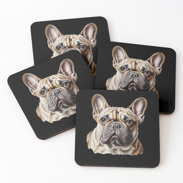 Item preview, French Bulldog Portrait Realistic Fawn Frenchie Dog Lovers designed and sold by yoddel.